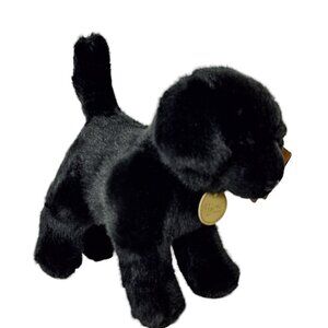 Aurora Miyoni Black Labrador Puppy Dog Plush Stuffed Animal 2021 9"